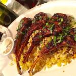 Petimezi marinated lamb chops